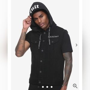 Blackcraft denim hooded vest